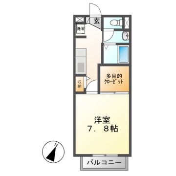 シャンベール森川Ａの間取り