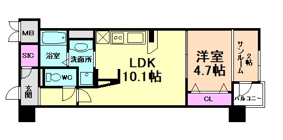 ＣＯＣＯ ＭＡＲＩＮＩの間取り