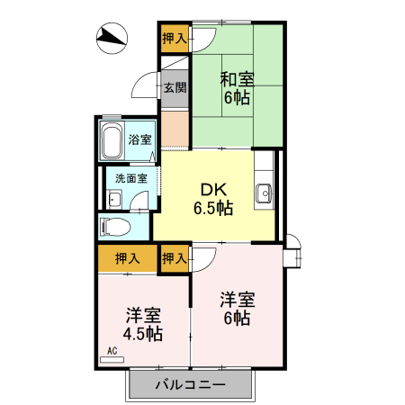 アイランドハイツ桑間A棟の間取り