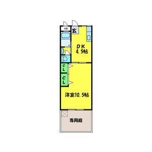 堺市堺区春日通のアパートの間取り