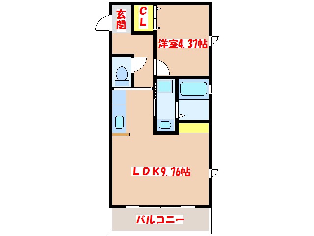 ｃｕｂｅ　Ｂ棟の間取り