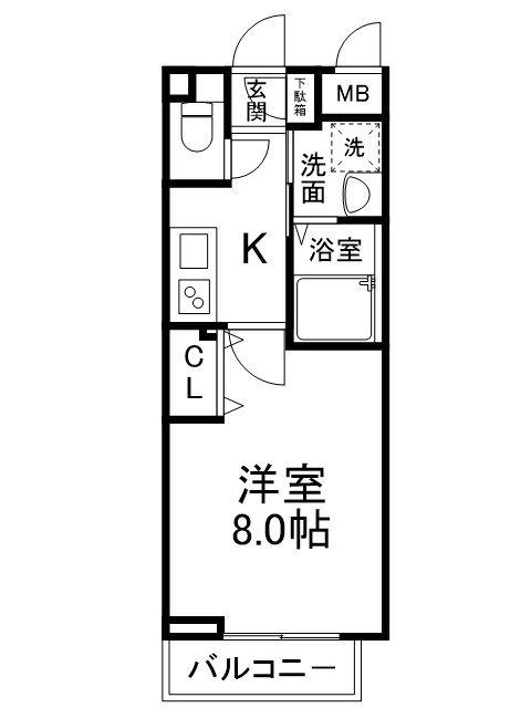 A-mon太秦天神川の間取り