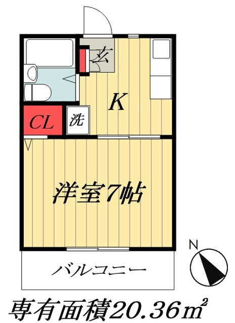 市川市妙典のマンションの間取り