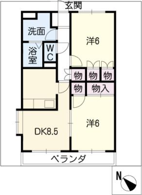 エスポワールＭの間取り