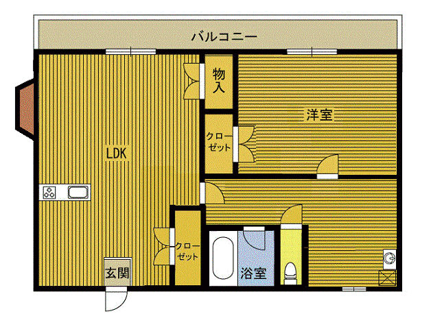 エアポートハイツＢの間取り