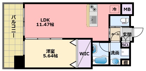 プレジオさくら夙川の間取り