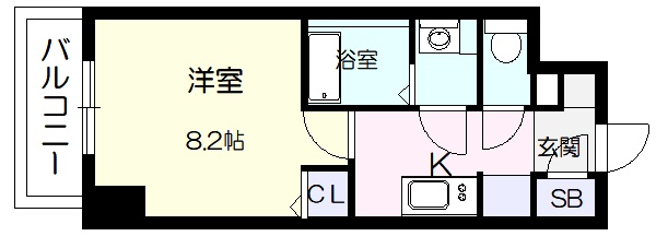 TOPAZ江坂の間取り写真