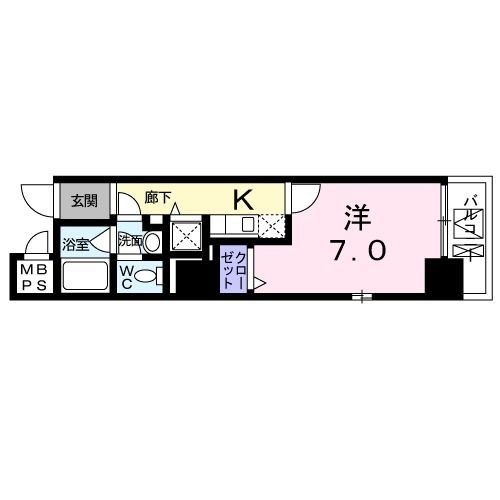 神奈川県大和市大和東２（マンション）の賃貸物件の間取り