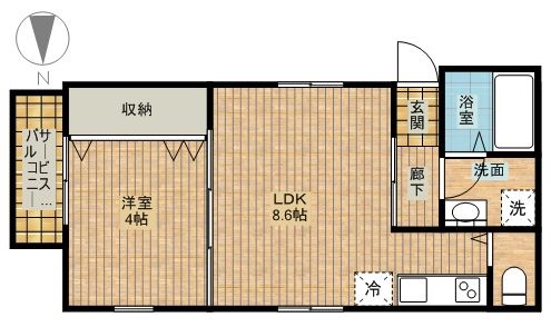 ＦＬＡＴＳ等々力の間取り