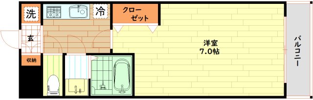 プレサンスＯＳＡＫＡ　ＤＯＭＥＣＩＴＹ　クロスティの間取り