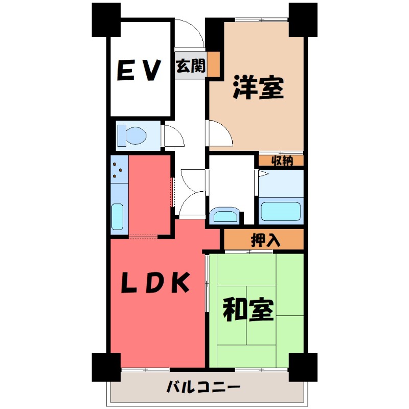 グランドハイツ城山の間取り