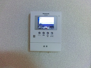 セキュリティ　来客もばっちり映ります