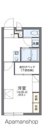 レオパレスフルールの間取り写真