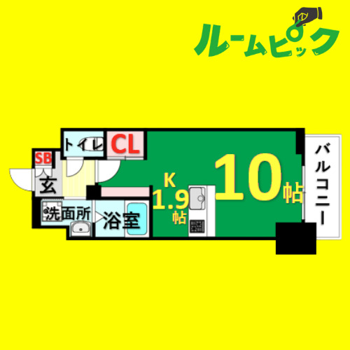 ＪＲ東海道本線 金山駅 徒歩9分 12階建 築19年の間取り写真