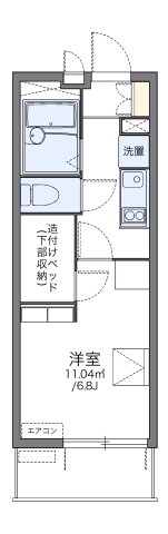 レオパレスカナの間取り写真
