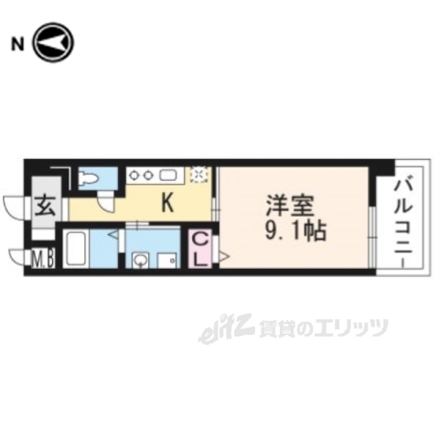 シカタシャンブレット2の間取り写真