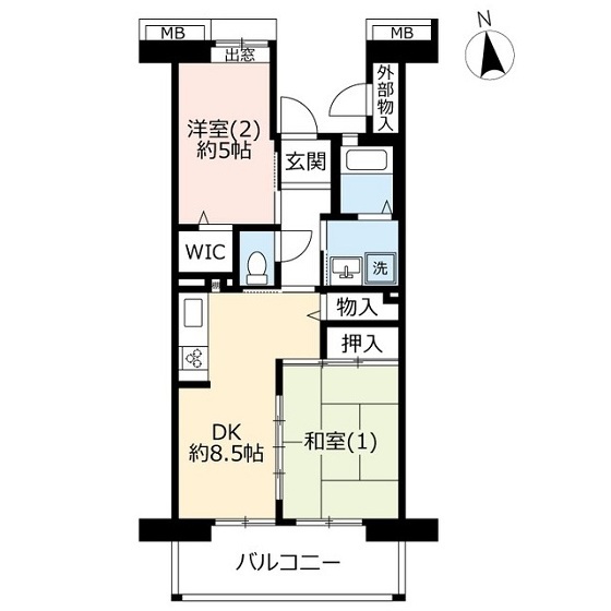 URコンフォール東鳩ヶ谷の間取り写真