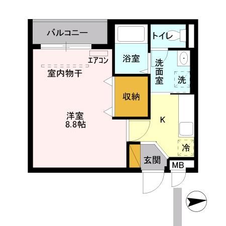 西武新宿線 本川越駅 徒歩7分 3階建 築14年の間取り写真
