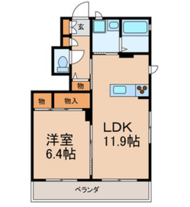 ソレイユDの間取り写真