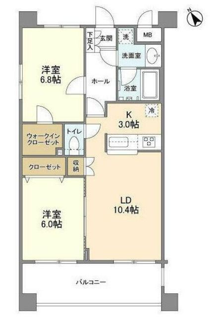 サンハイム鶴見 A棟の間取り写真