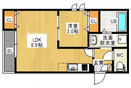 GRANDTIC COZY青崎の間取り写真
