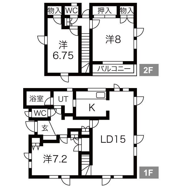 新琴似1条11丁目戸建の間取り写真