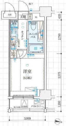 リヴシティ大島イーストの間取り写真