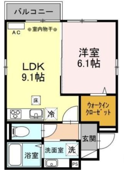 エクラ横浜横濱の間取り写真