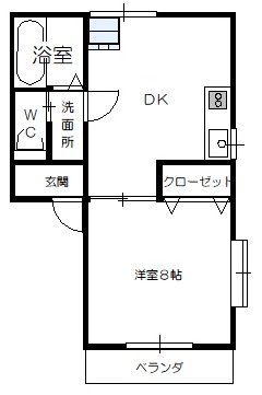 ツインハイツＢの間取り