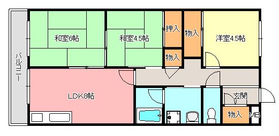 パックス楠の間取り