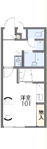 レオパレス六甲北二番館の間取り