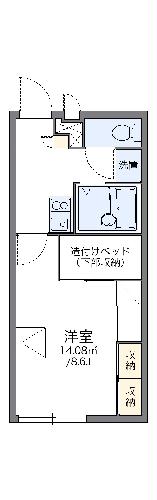 レオパレス千代崎Ａの間取り