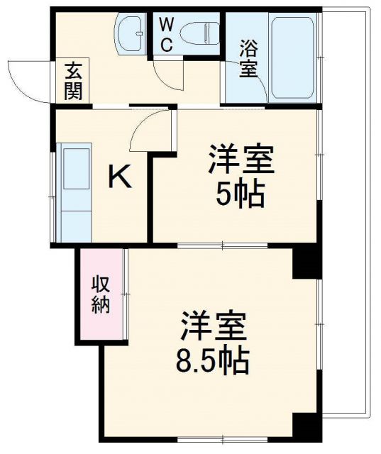 石間荘の間取り