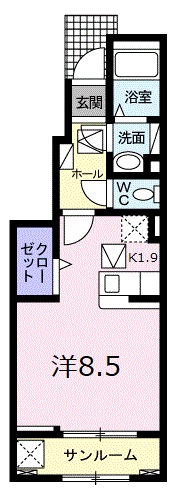 エレガンシアゼファーIIII棟の間取り