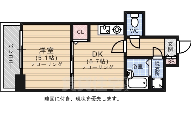 モンレーヴ市崎の間取り