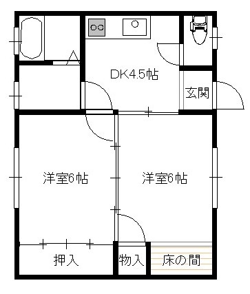 新生ハイツの間取り