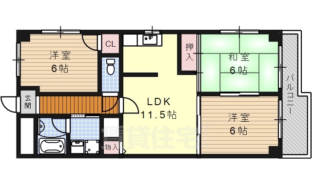 庄京ビルの間取り