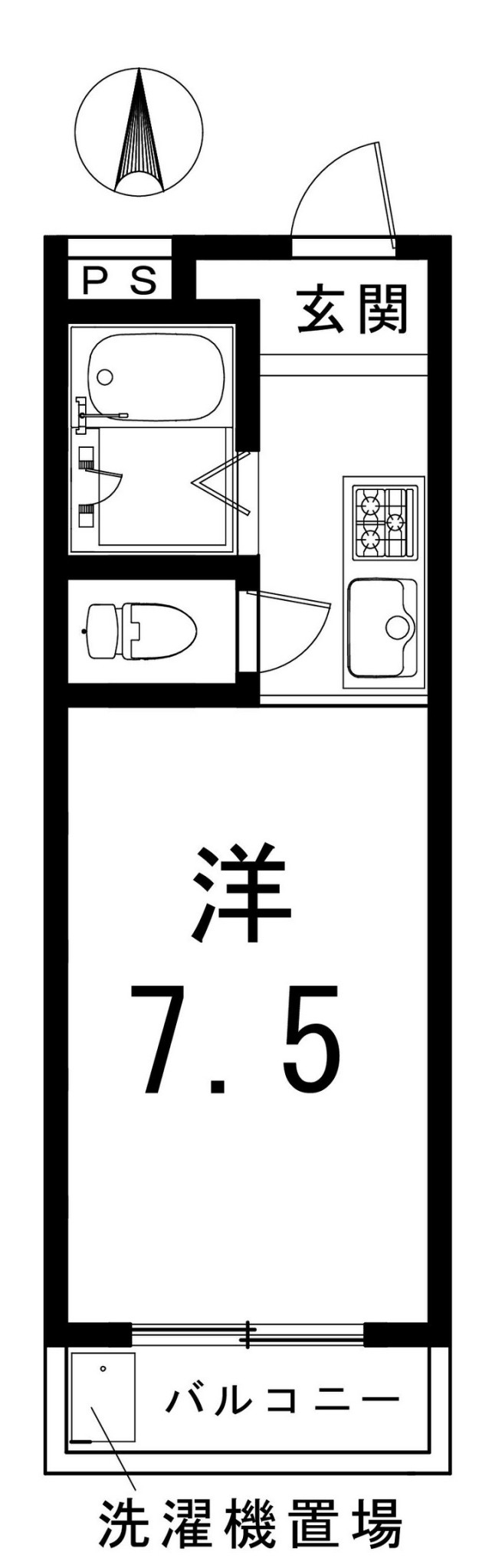 マンション馨の間取り