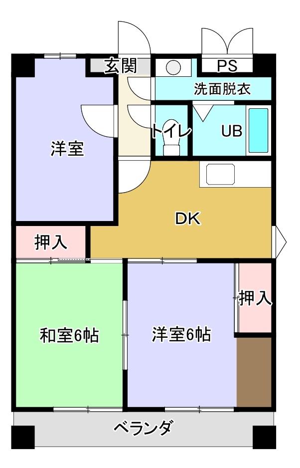 シティハイム田町の間取り