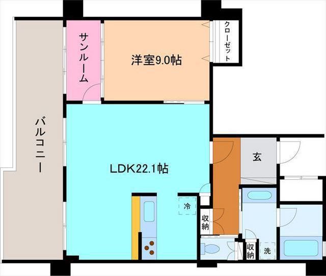 フォンテーヌ尾山町の間取り