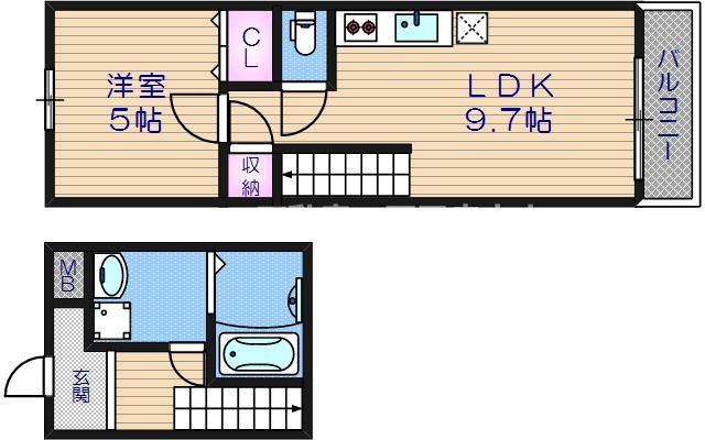 フジパレス谷町A棟の間取り