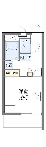 レオパレスＰＲＩＤＥ　０７の間取り