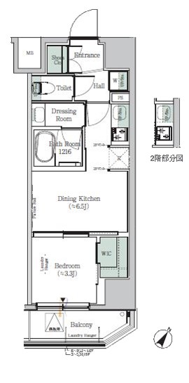 ONE ROOF RESIDENCE KIBA EASTの間取り