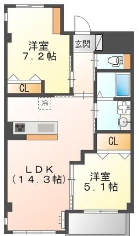 ブルーム東寺尾の間取り