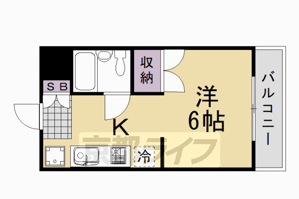 亀岡市篠町柏原のマンションの間取り