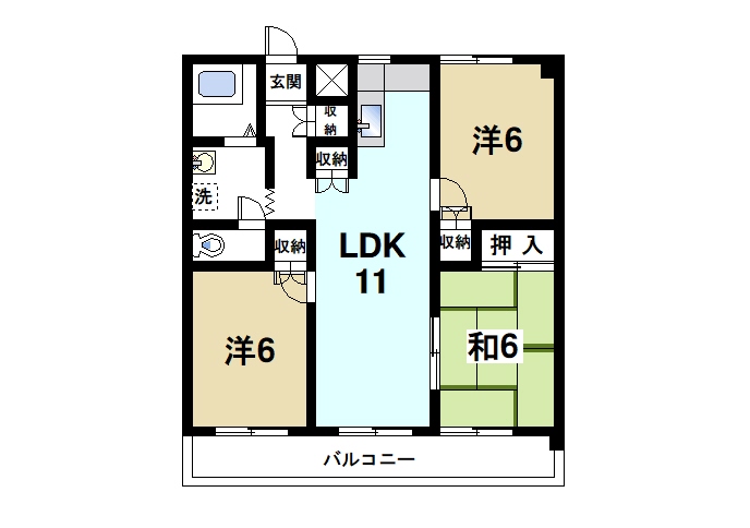 矢追マンションの間取り