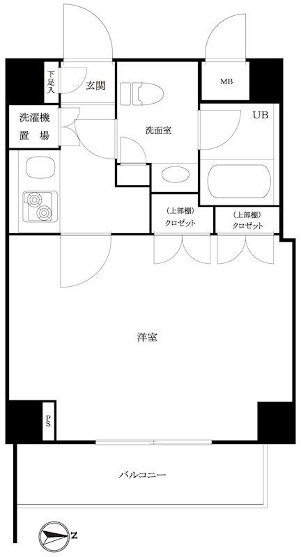 ルーブル泉岳寺前の間取り