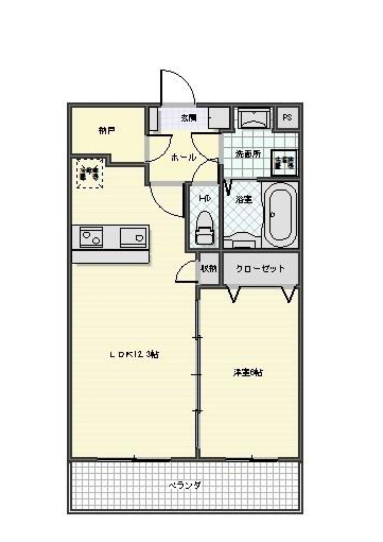 アヴェニュー赤代の間取り