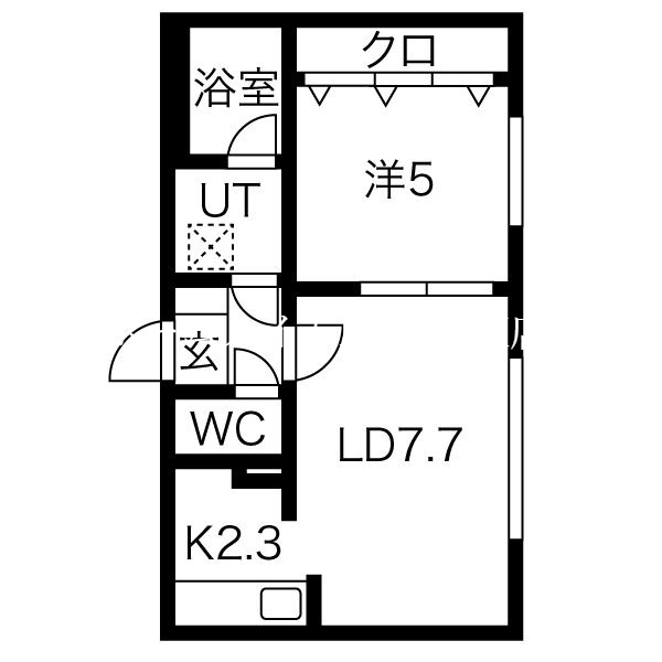 【フロントロー栄町の間取り】