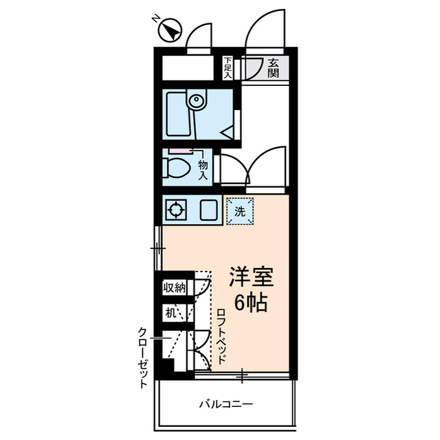 シーサイドカモシタの間取り